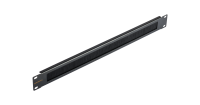 Панель-заглушка NIKOMAX 19", 1U, со щеточным кабельным вводом, металлическая, черная 